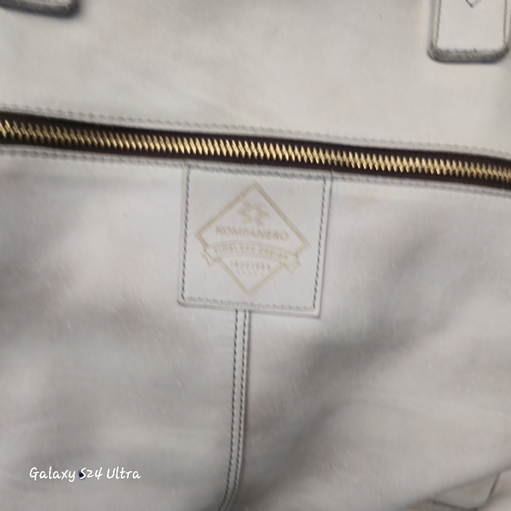 KOMPANERO Cream Braided Leather Purse. - Picture 8 of 11